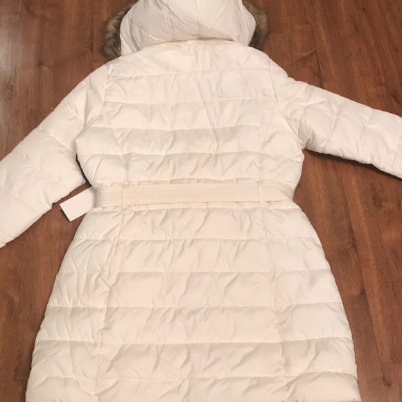 US Polo Assn White Puffer Fur Coat - Picture 6 of 6